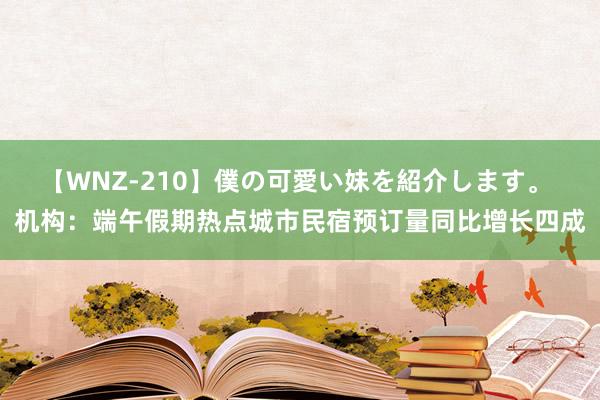 【WNZ-210】僕の可愛い妹を紹介します。 机构：端午假期热点城市民宿预订量同比增长四成