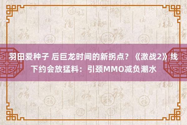 羽田爱种子 后巨龙时间的新拐点？《激战2》线下约会放猛料：引颈MMO减负潮水