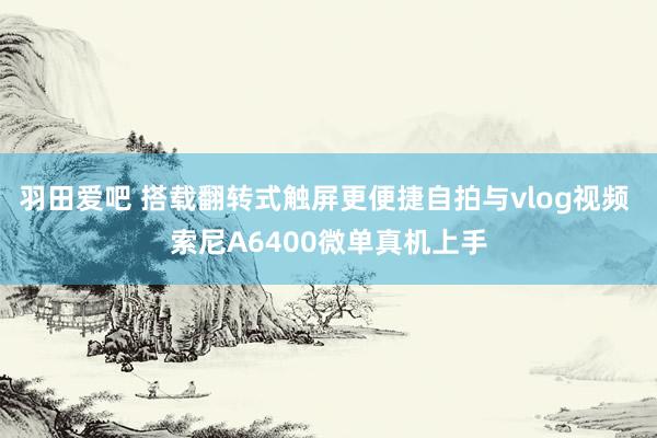 羽田爱吧 搭载翻转式触屏更便捷自拍与vlog视频 索尼A6400微单真机上手