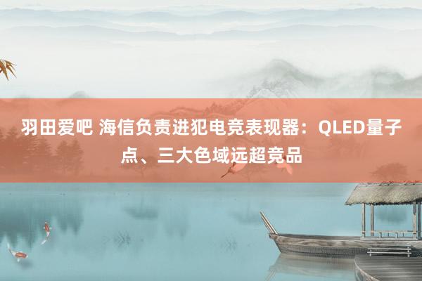 羽田爱吧 海信负责进犯电竞表现器：QLED量子点、三大色域远超竞品